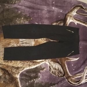 black leggings with zippers